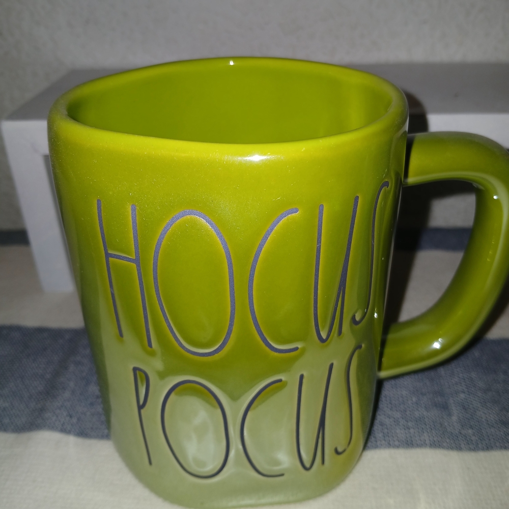 Rae Dunn Green Ceramic Mug Hocus Pocus